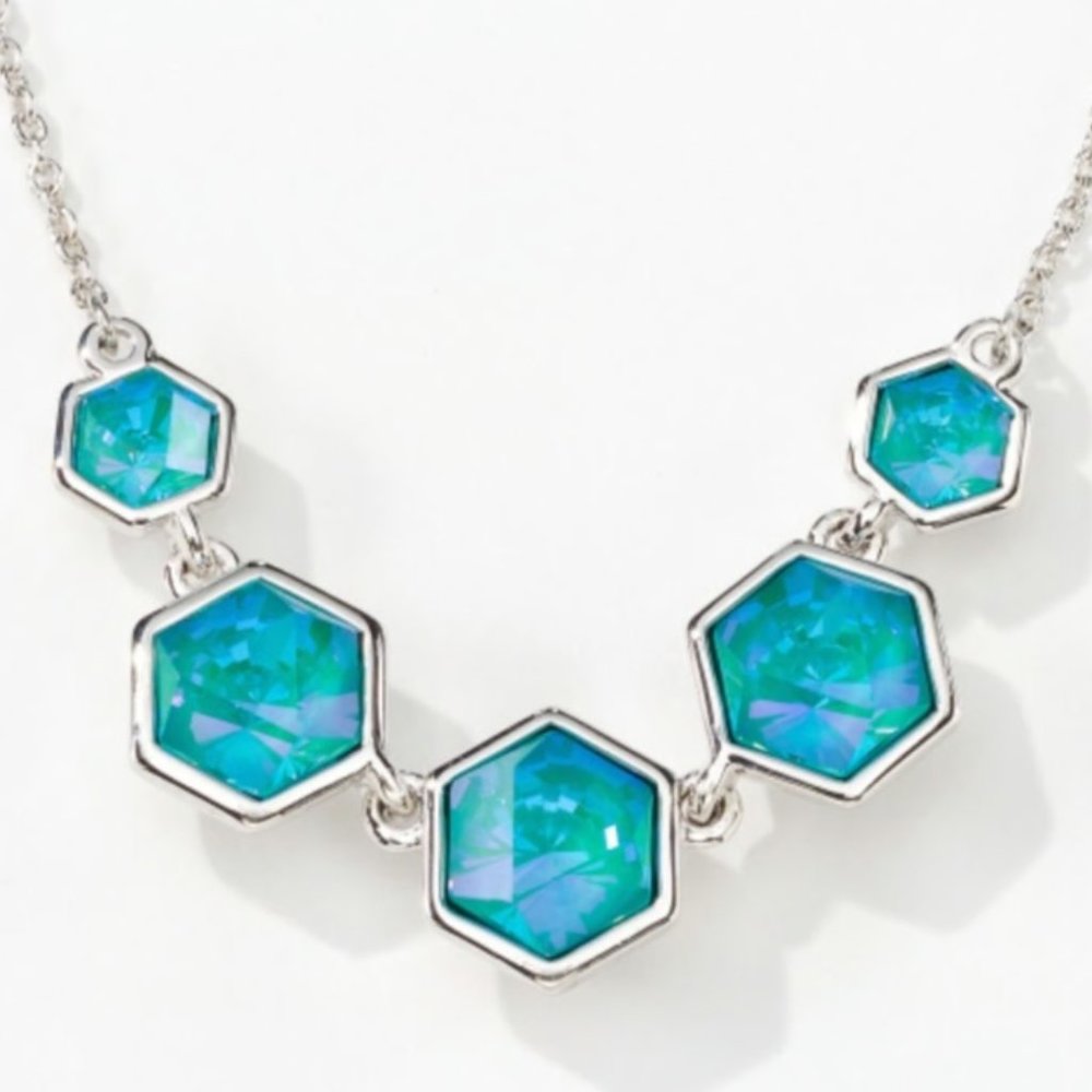 Swarovski Touchstone Crystal Laguna Delite Necklace and Bracelet